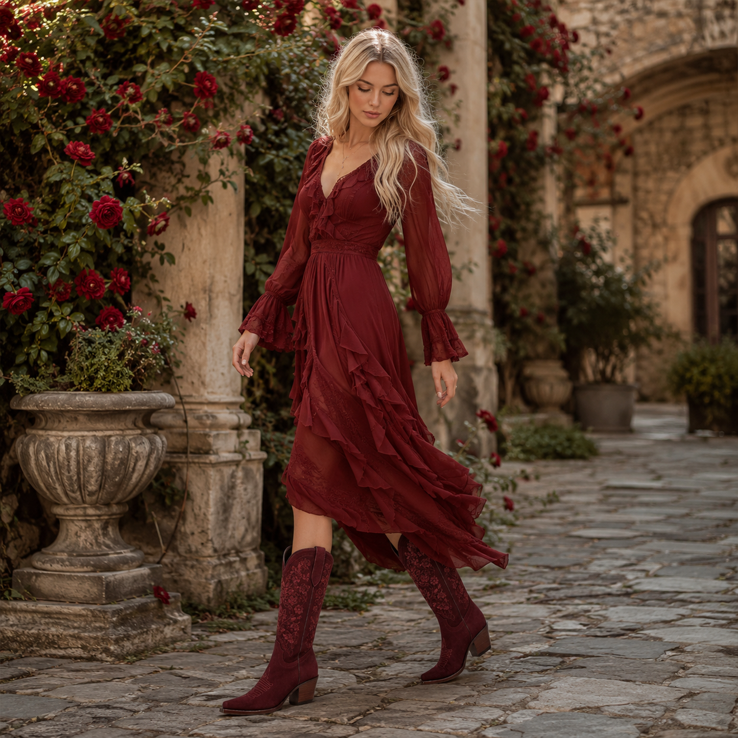 The Stacy - Burgundy